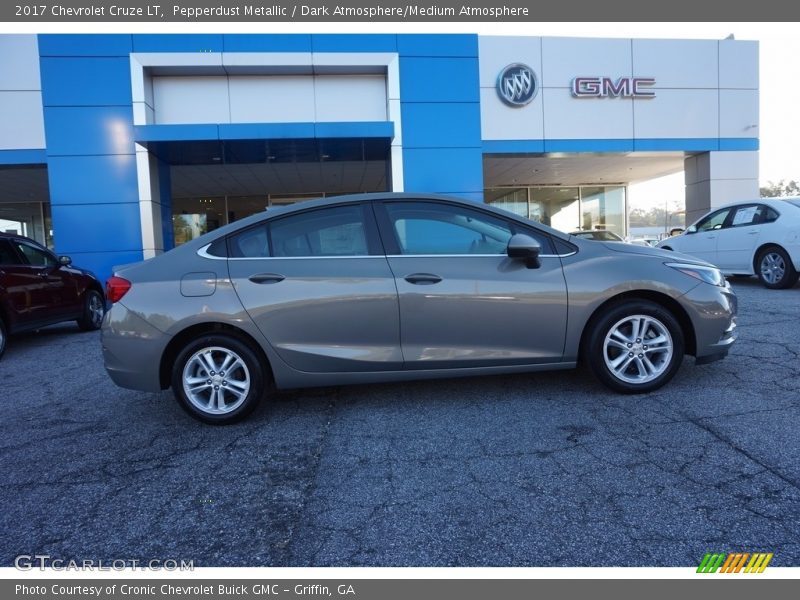Pepperdust Metallic / Dark Atmosphere/Medium Atmosphere 2017 Chevrolet Cruze LT