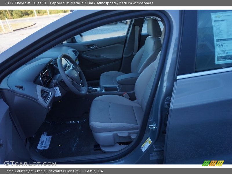 Pepperdust Metallic / Dark Atmosphere/Medium Atmosphere 2017 Chevrolet Cruze LT