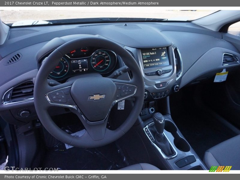 Pepperdust Metallic / Dark Atmosphere/Medium Atmosphere 2017 Chevrolet Cruze LT