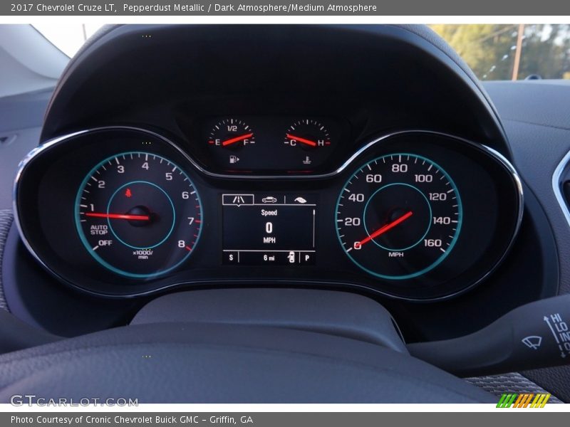 Pepperdust Metallic / Dark Atmosphere/Medium Atmosphere 2017 Chevrolet Cruze LT