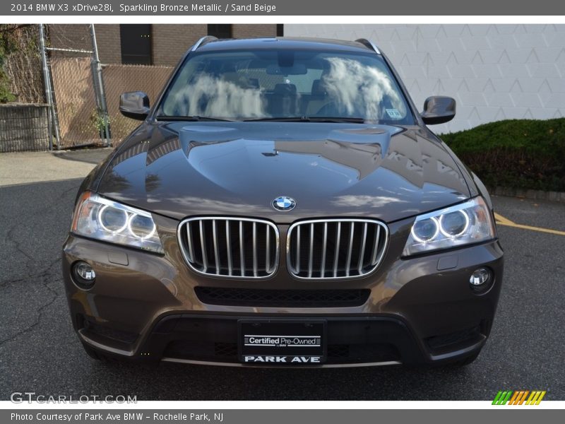 Sparkling Bronze Metallic / Sand Beige 2014 BMW X3 xDrive28i