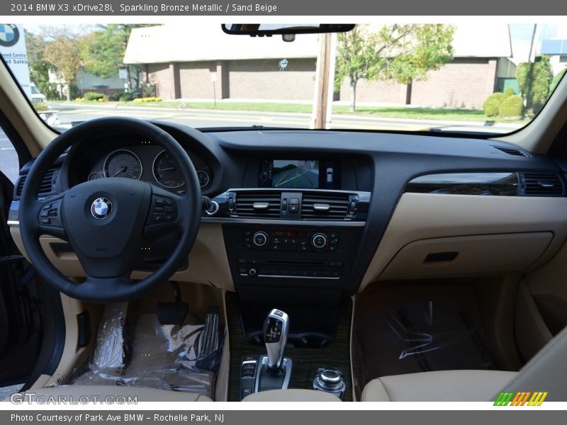 Sparkling Bronze Metallic / Sand Beige 2014 BMW X3 xDrive28i
