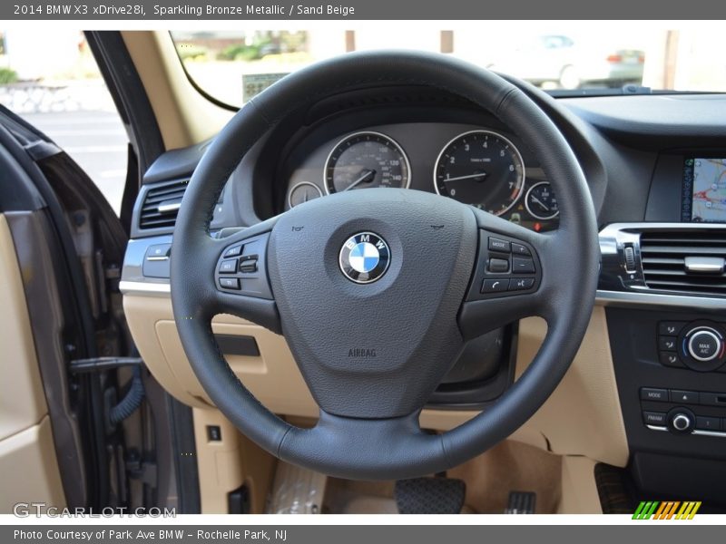 Sparkling Bronze Metallic / Sand Beige 2014 BMW X3 xDrive28i