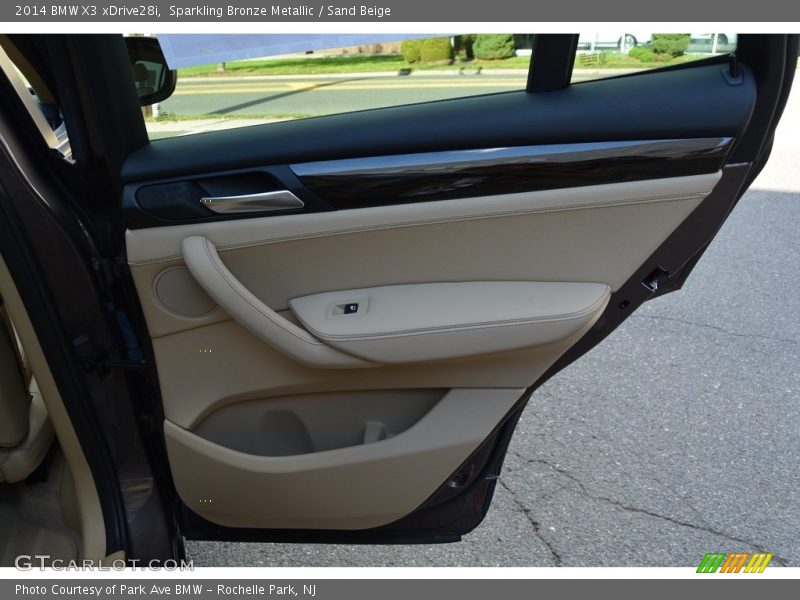 Sparkling Bronze Metallic / Sand Beige 2014 BMW X3 xDrive28i
