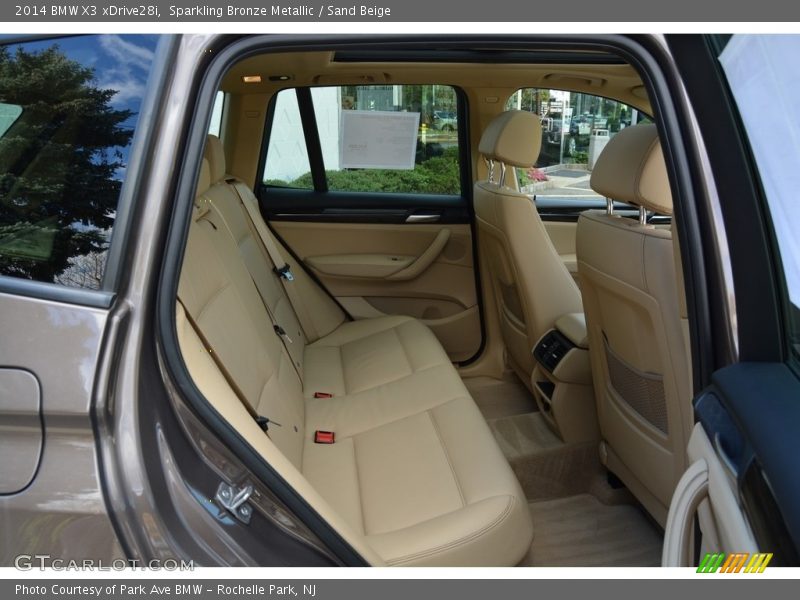 Sparkling Bronze Metallic / Sand Beige 2014 BMW X3 xDrive28i