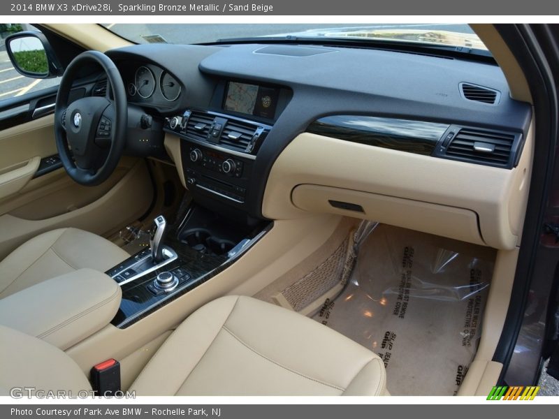 Sparkling Bronze Metallic / Sand Beige 2014 BMW X3 xDrive28i