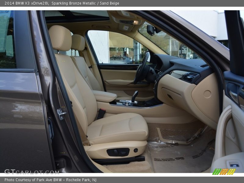 Sparkling Bronze Metallic / Sand Beige 2014 BMW X3 xDrive28i