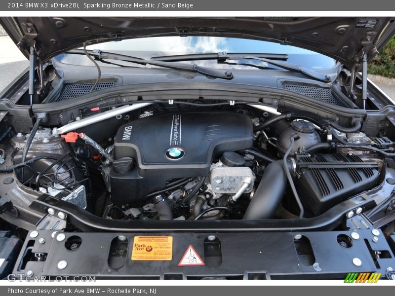 Sparkling Bronze Metallic / Sand Beige 2014 BMW X3 xDrive28i