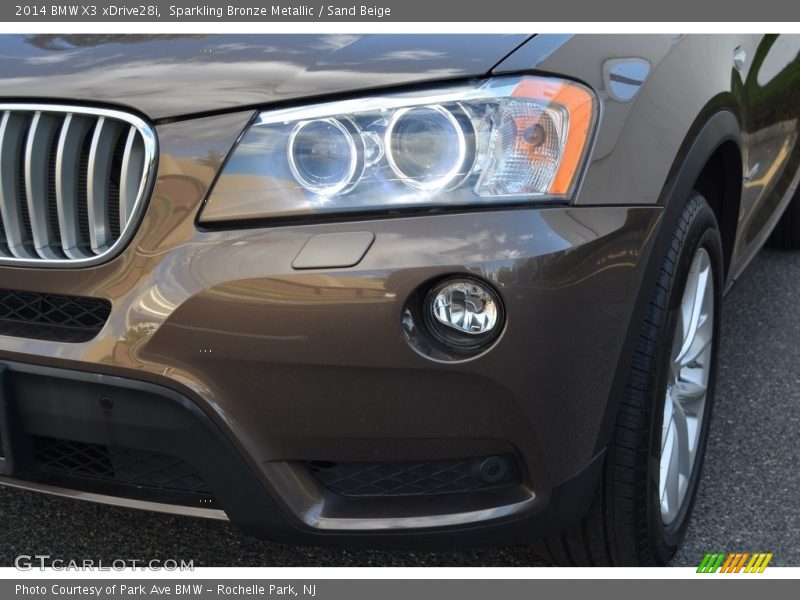 Sparkling Bronze Metallic / Sand Beige 2014 BMW X3 xDrive28i