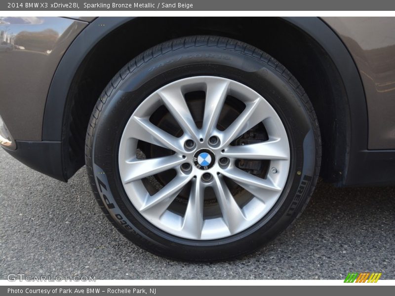 Sparkling Bronze Metallic / Sand Beige 2014 BMW X3 xDrive28i