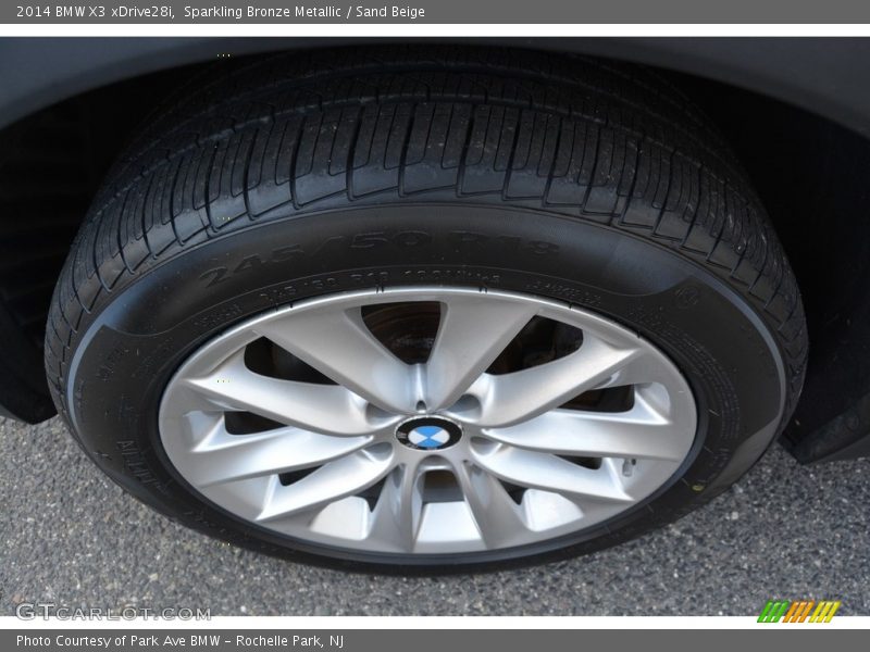 Sparkling Bronze Metallic / Sand Beige 2014 BMW X3 xDrive28i