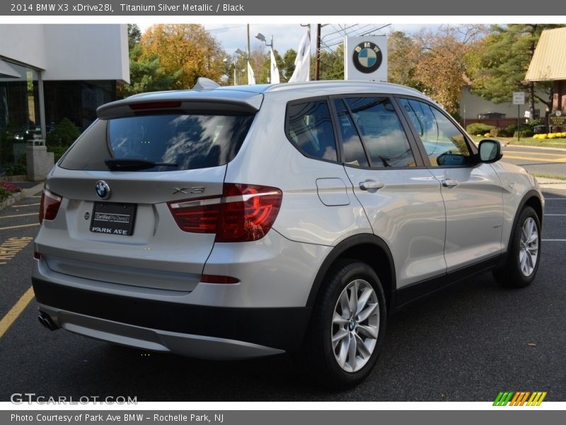 Titanium Silver Metallic / Black 2014 BMW X3 xDrive28i