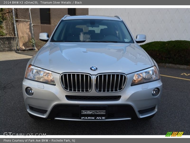 Titanium Silver Metallic / Black 2014 BMW X3 xDrive28i