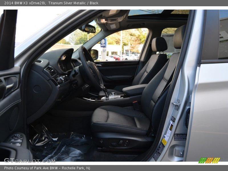 Titanium Silver Metallic / Black 2014 BMW X3 xDrive28i