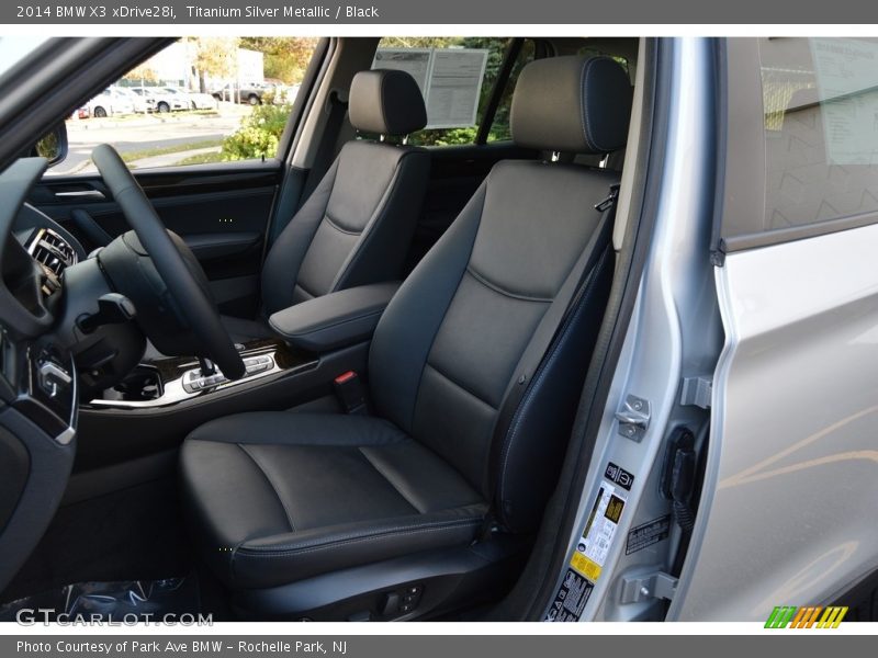 Titanium Silver Metallic / Black 2014 BMW X3 xDrive28i
