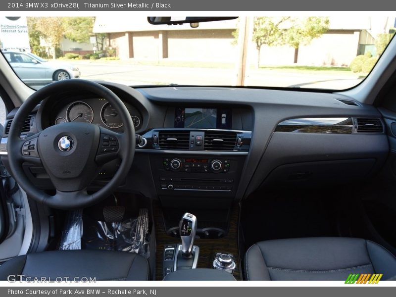 Titanium Silver Metallic / Black 2014 BMW X3 xDrive28i