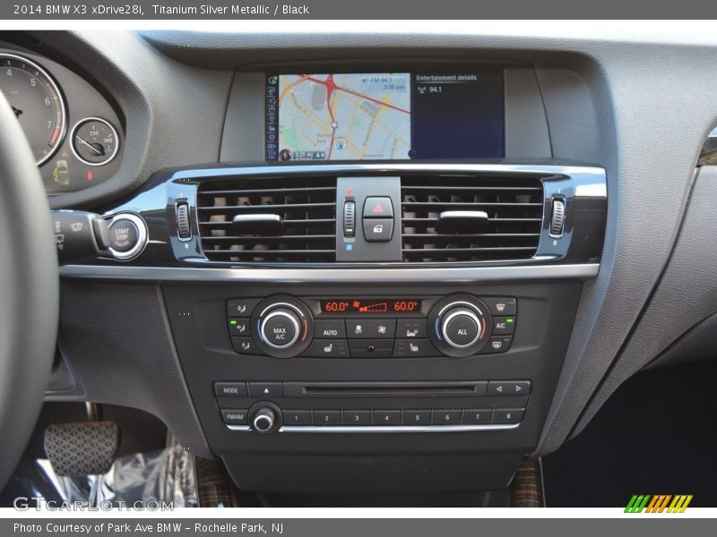 Titanium Silver Metallic / Black 2014 BMW X3 xDrive28i