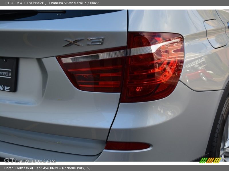 Titanium Silver Metallic / Black 2014 BMW X3 xDrive28i