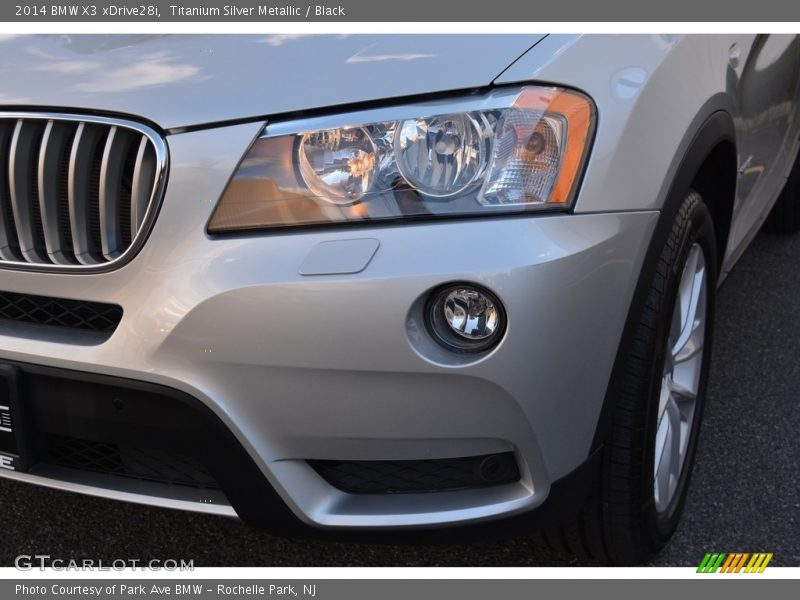 Titanium Silver Metallic / Black 2014 BMW X3 xDrive28i