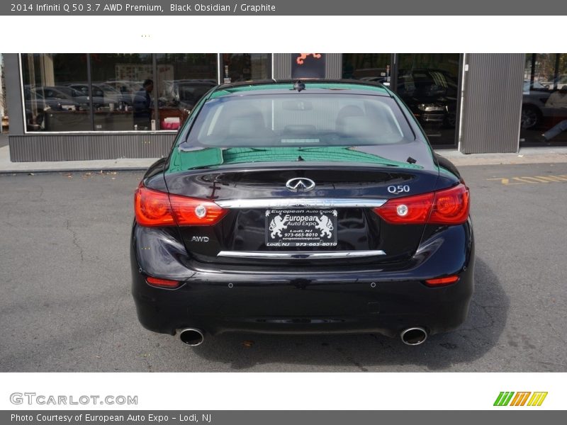 Black Obsidian / Graphite 2014 Infiniti Q 50 3.7 AWD Premium