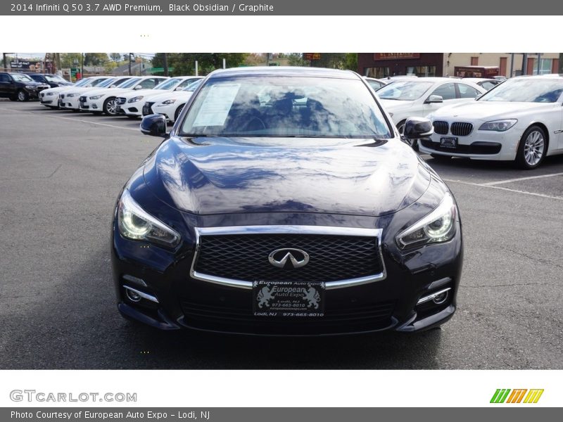 Black Obsidian / Graphite 2014 Infiniti Q 50 3.7 AWD Premium