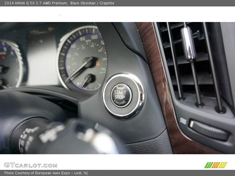 Black Obsidian / Graphite 2014 Infiniti Q 50 3.7 AWD Premium