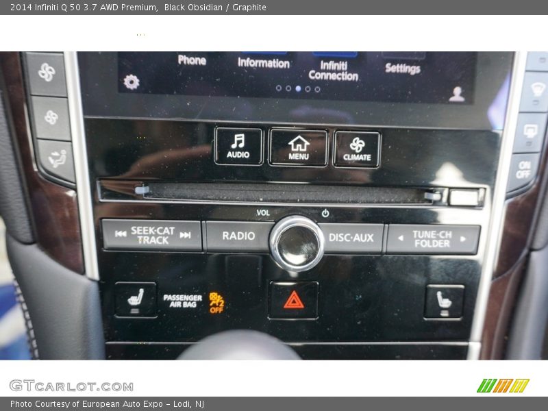 Black Obsidian / Graphite 2014 Infiniti Q 50 3.7 AWD Premium