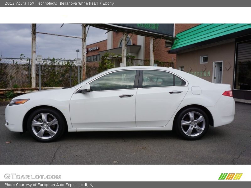 Bellanova White Pearl / Ebony 2013 Acura TSX Technology