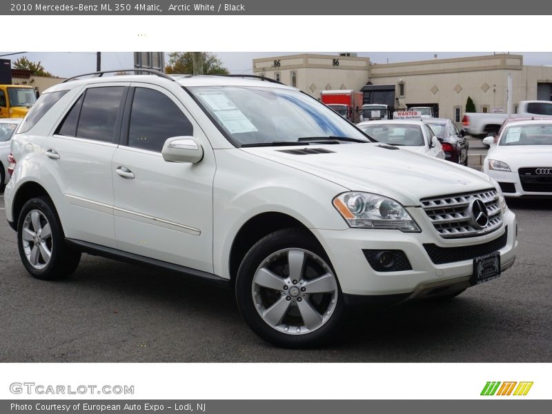 Arctic White / Black 2010 Mercedes-Benz ML 350 4Matic