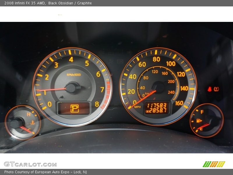 Black Obsidian / Graphite 2008 Infiniti FX 35 AWD