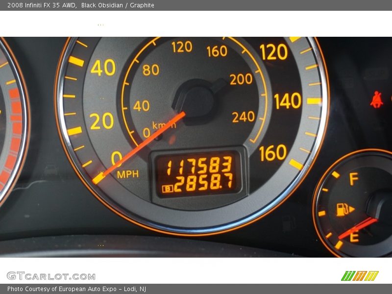 Black Obsidian / Graphite 2008 Infiniti FX 35 AWD