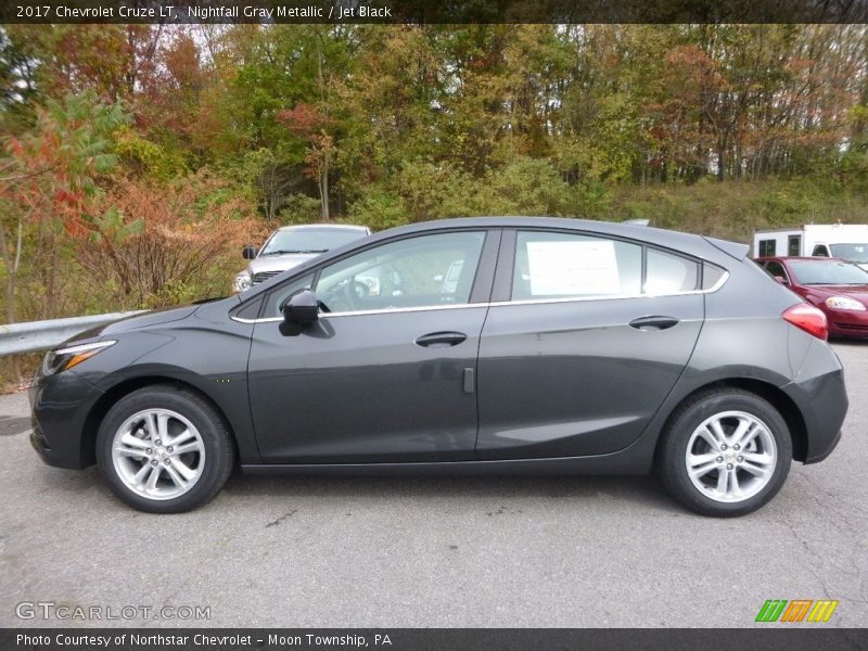 Nightfall Gray Metallic / Jet Black 2017 Chevrolet Cruze LT