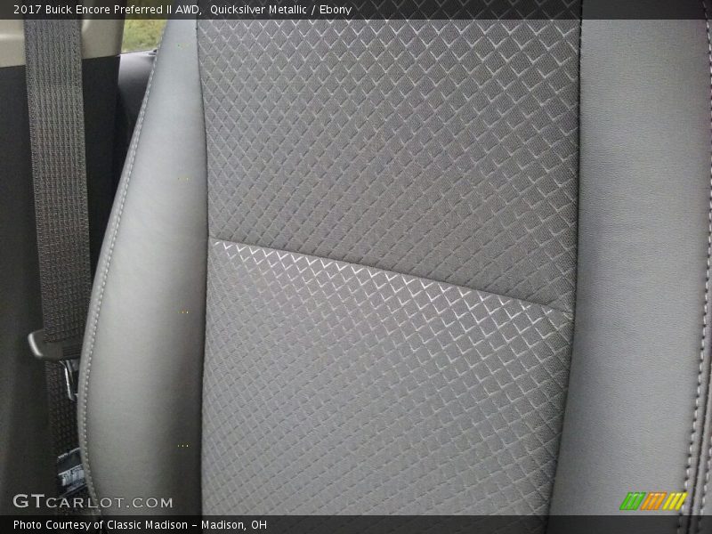 Quicksilver Metallic / Ebony 2017 Buick Encore Preferred II AWD