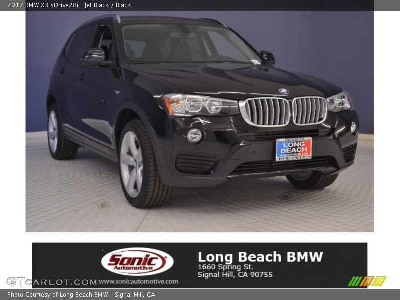 Jet Black / Black 2017 BMW X3 sDrive28i