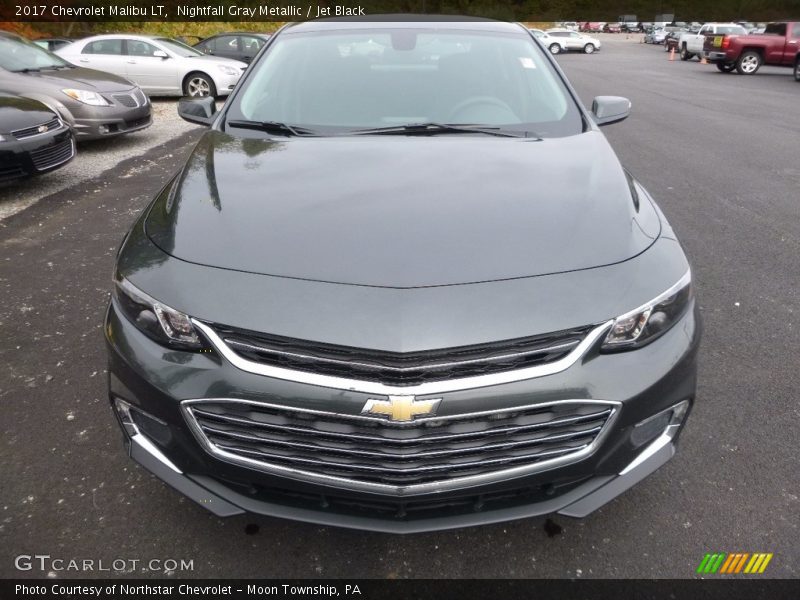 Nightfall Gray Metallic / Jet Black 2017 Chevrolet Malibu LT