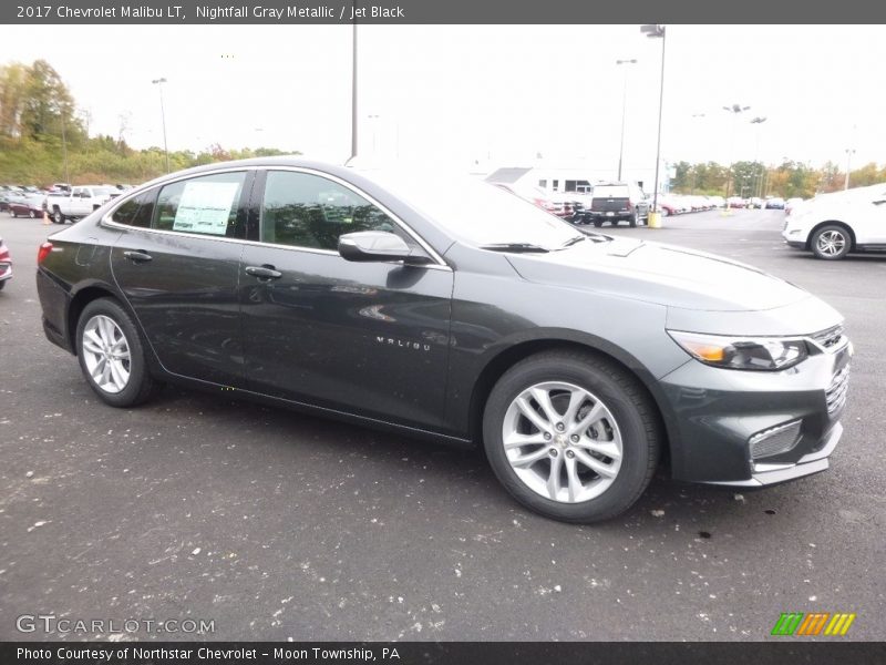 Nightfall Gray Metallic / Jet Black 2017 Chevrolet Malibu LT