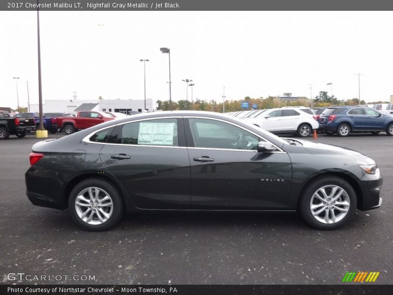 Nightfall Gray Metallic / Jet Black 2017 Chevrolet Malibu LT