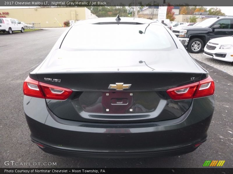 Nightfall Gray Metallic / Jet Black 2017 Chevrolet Malibu LT