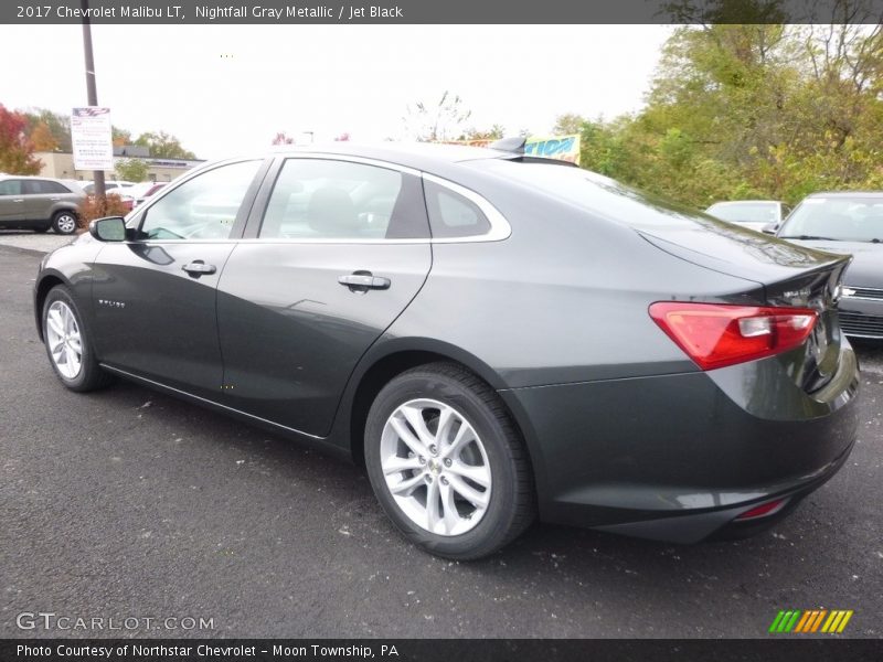 Nightfall Gray Metallic / Jet Black 2017 Chevrolet Malibu LT