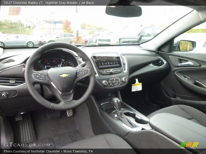 Nightfall Gray Metallic / Jet Black 2017 Chevrolet Malibu LT