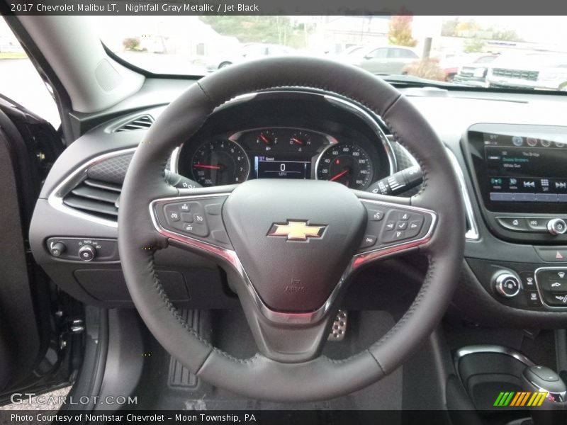 Nightfall Gray Metallic / Jet Black 2017 Chevrolet Malibu LT
