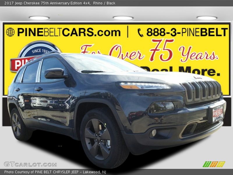 Rhino / Black 2017 Jeep Cherokee 75th Anniversary Edition 4x4