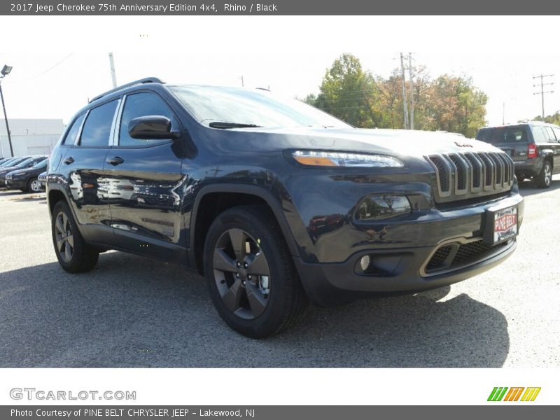 Rhino / Black 2017 Jeep Cherokee 75th Anniversary Edition 4x4