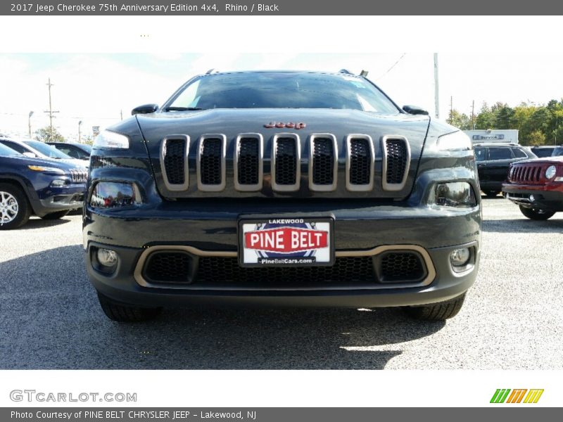 Rhino / Black 2017 Jeep Cherokee 75th Anniversary Edition 4x4