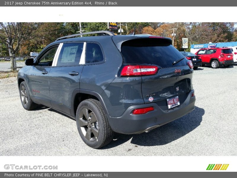 Rhino / Black 2017 Jeep Cherokee 75th Anniversary Edition 4x4