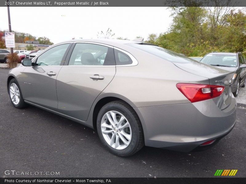 Pepperdust Metallic / Jet Black 2017 Chevrolet Malibu LT