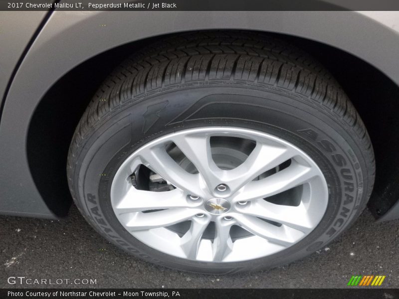 Pepperdust Metallic / Jet Black 2017 Chevrolet Malibu LT