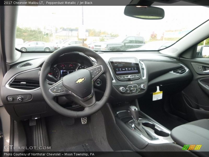 Pepperdust Metallic / Jet Black 2017 Chevrolet Malibu LT