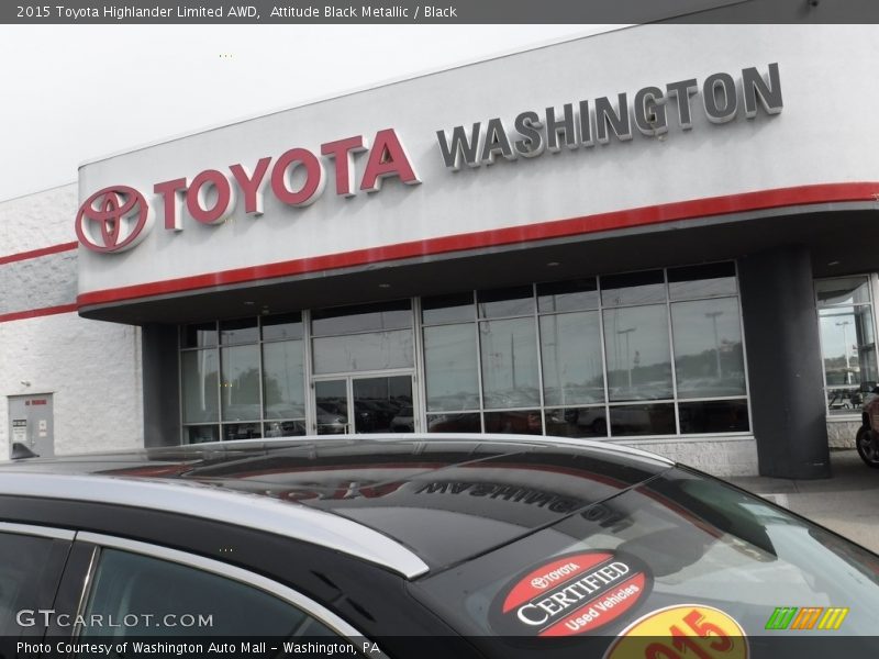 Attitude Black Metallic / Black 2015 Toyota Highlander Limited AWD