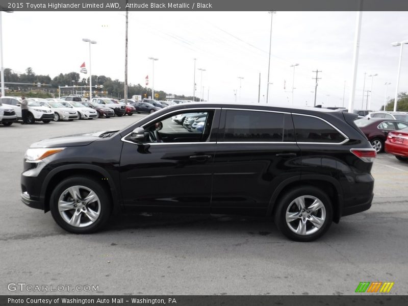 Attitude Black Metallic / Black 2015 Toyota Highlander Limited AWD